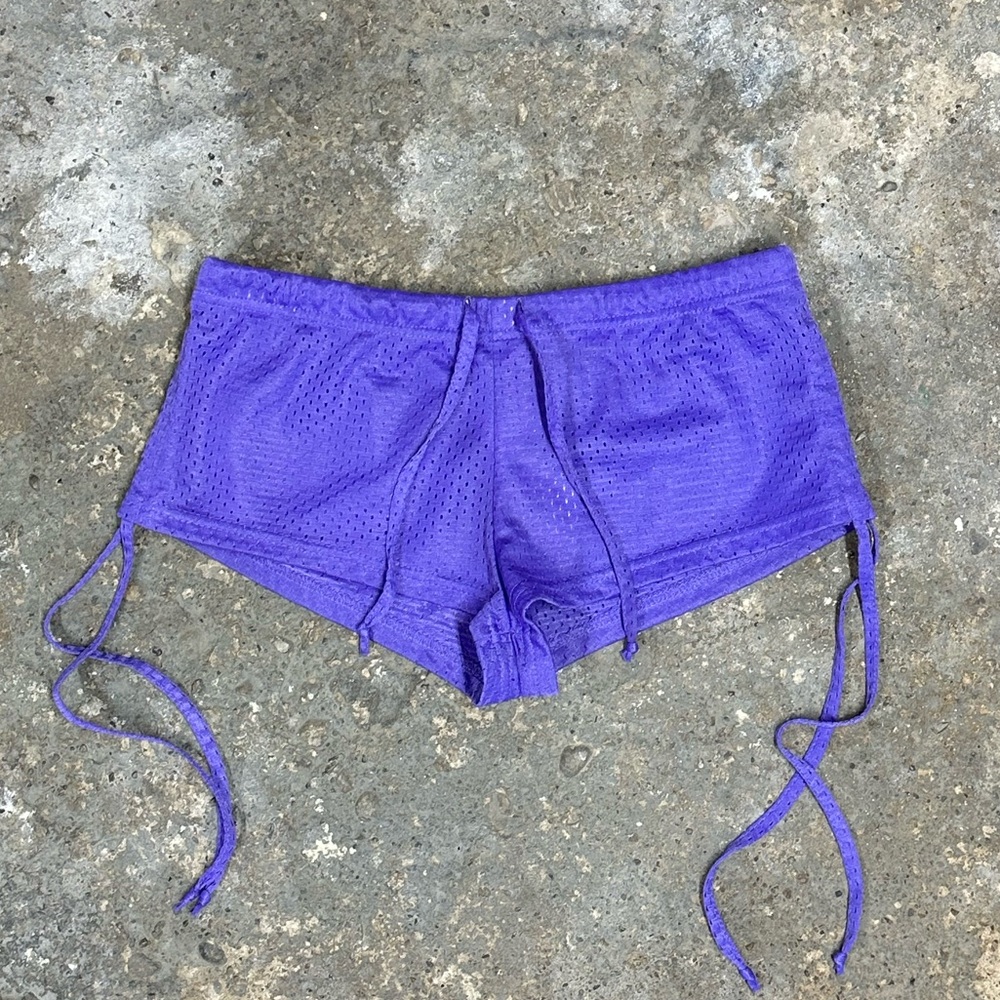 Purple Ultra Mini Athletic Shorts